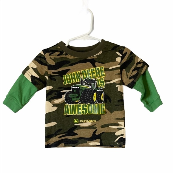 John Deere camouflage shirt with Tractor - Picture 1 of 11